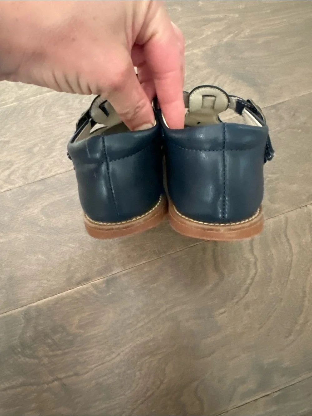 Felix & Flora Navy T-Strap Mary Jane Dress Shoes for Kids